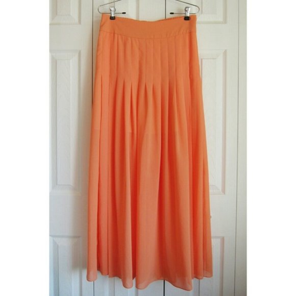 Anthropologie Peach Maxi Skirt - Picture 1 of 2